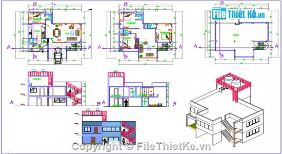 cad mẫu nhà,nhà hiện đại,cad nhà đẹp